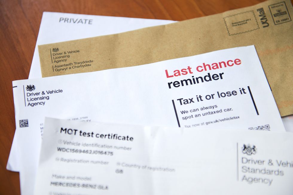 Car tax reminder