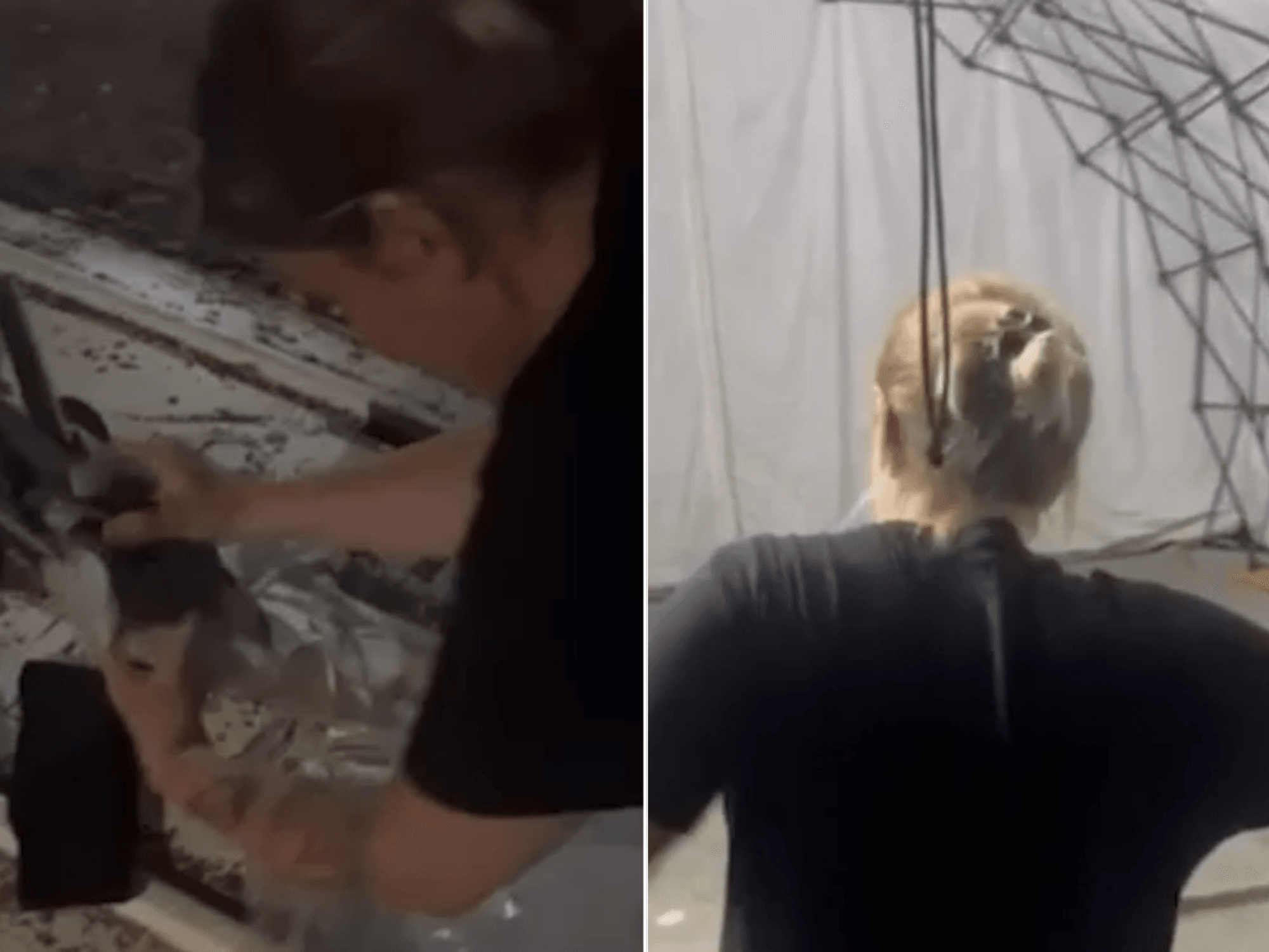 Care package offered to migrants / Tent set up for migrants on Britain's shores