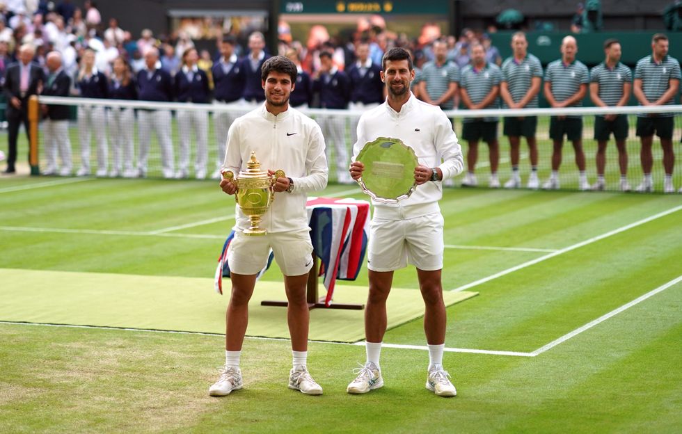 Carlos Alcaraz Novak Djokovic Wimbledon