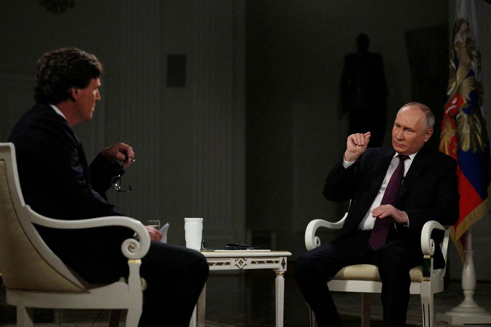 Carlson interviewing Putin
