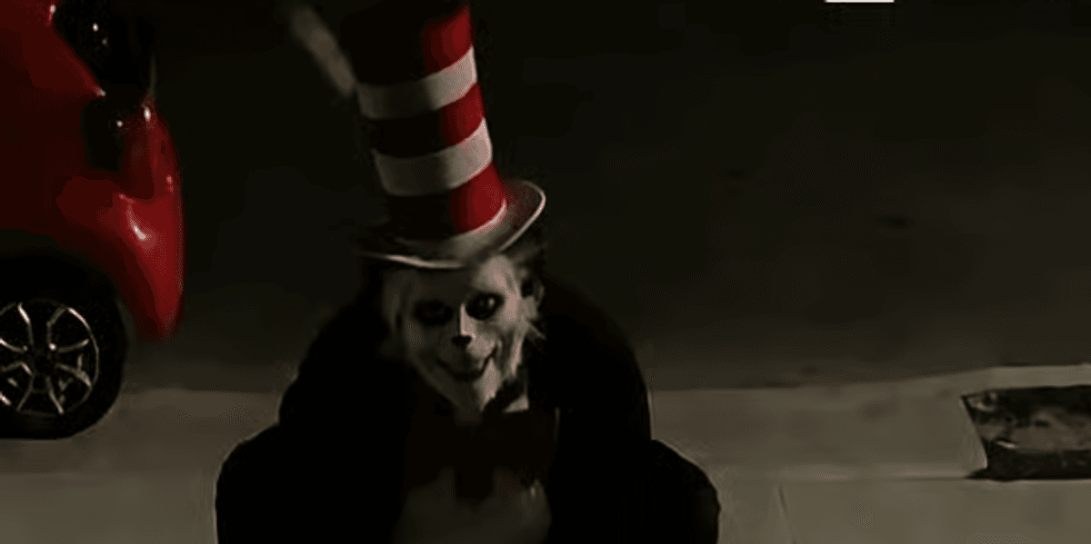 'Killer cat in the hat' sparks police response after knife-wielding man told residents to 'lock your doors' in major UK city