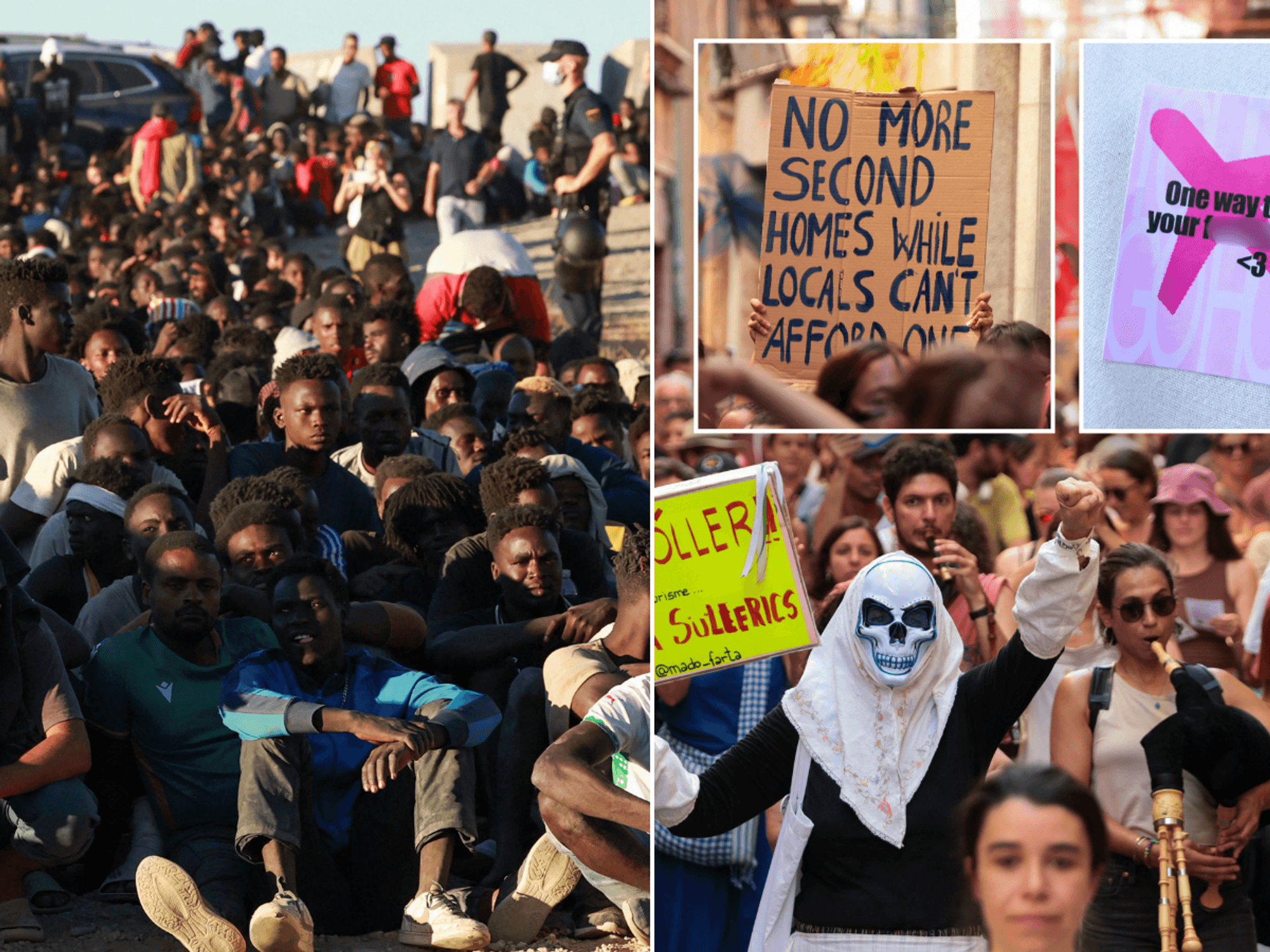 Ceuta migrants/Mallorca protests