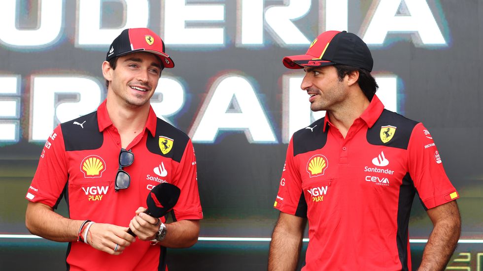 Charles Leclerc and Carlos Sainz