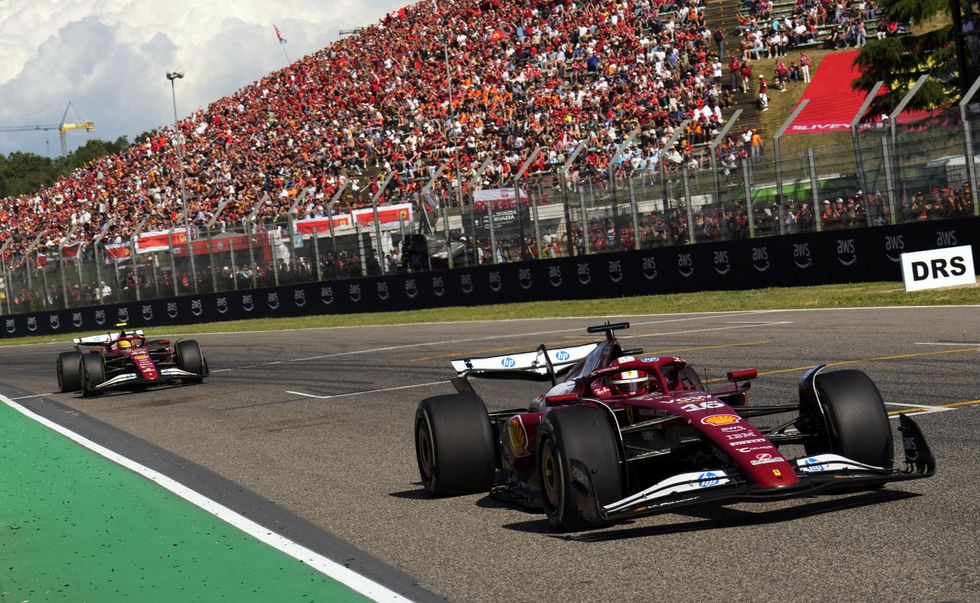 Charles Leclerc and Lewis Hamilton