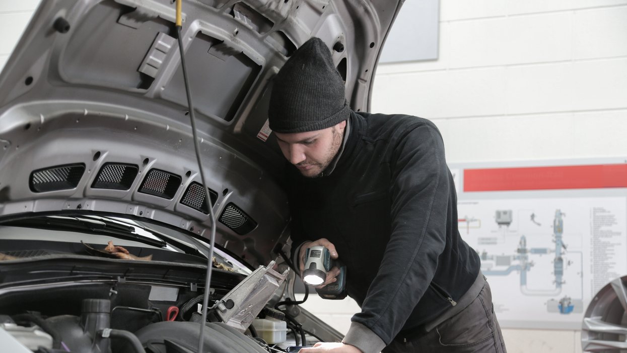 Checking a car