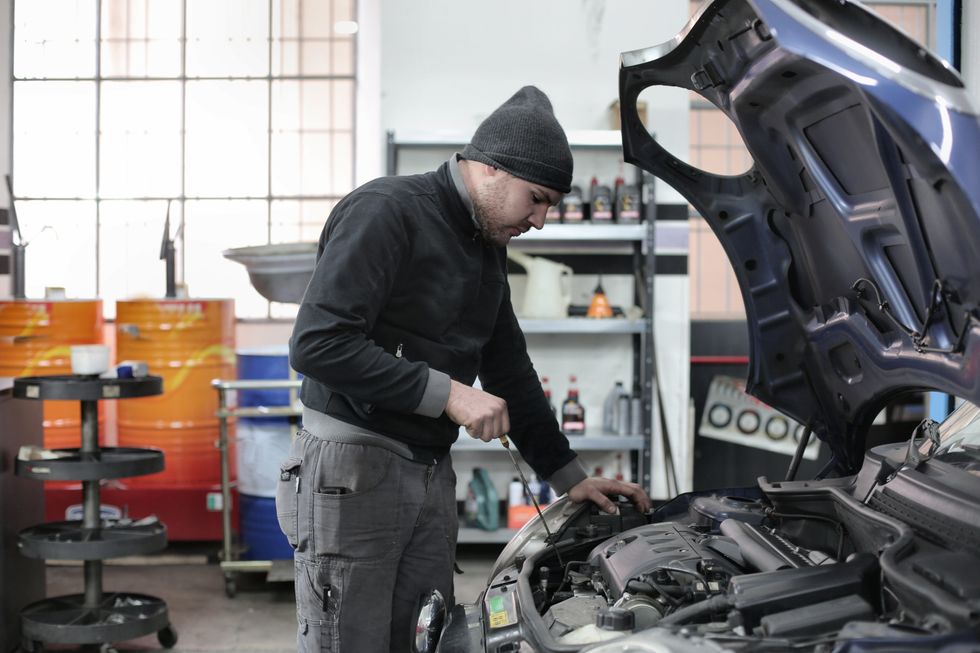 Checking a car
