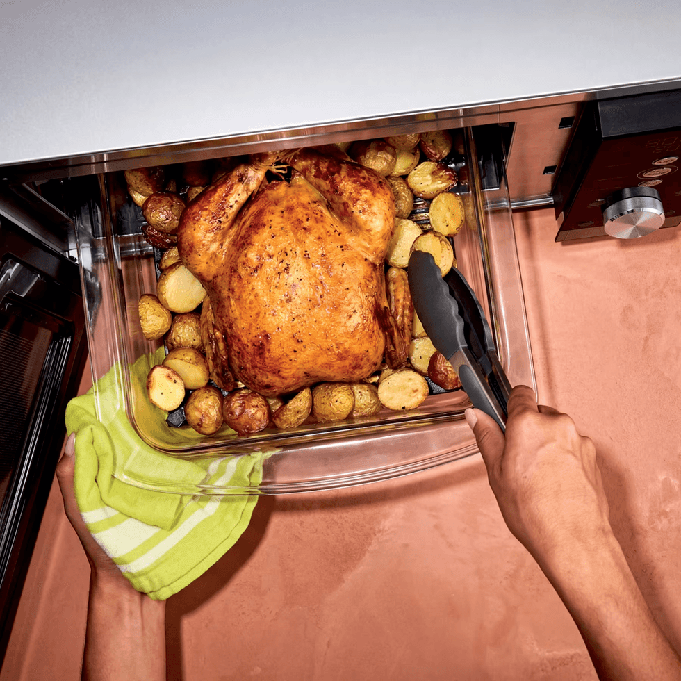 Chicken cooked in the Ninja Crispi Microwave