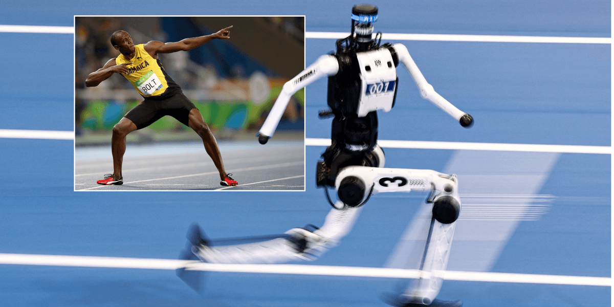 Watch the moment Chinese robots smash 100m sprint record set by legend Usain Bolt in the World Humanoid Robot Games