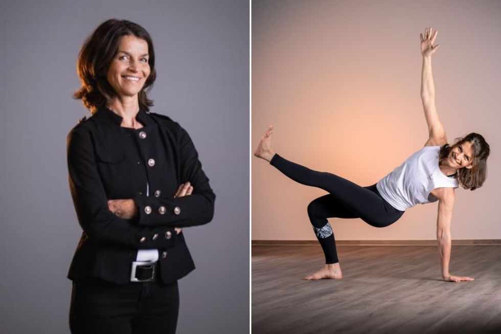 Christiane Figura / Christiane Figura doing yoga
