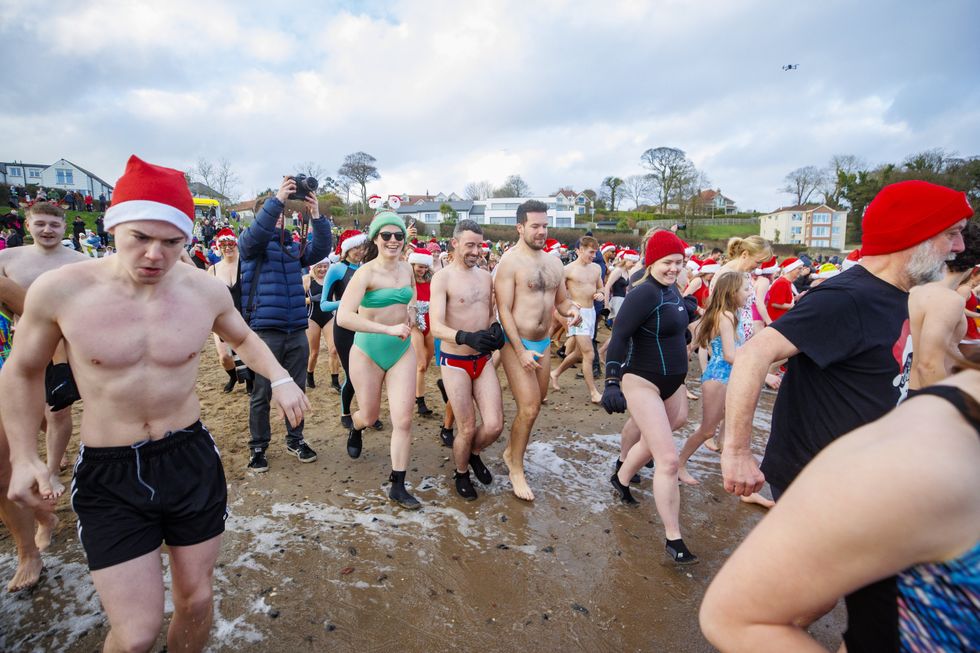 Christmas Eve swimmers