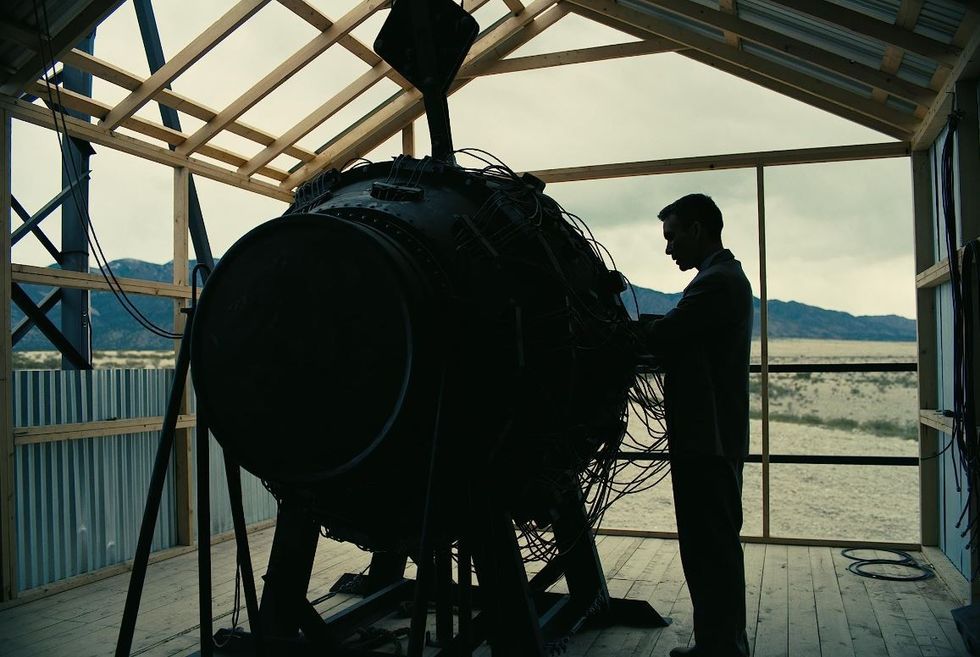 Cillian Murphy's Oppenheimer with the bomb