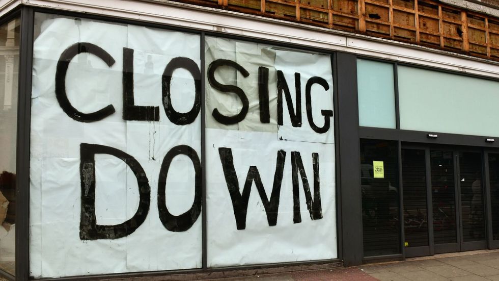 Closing down