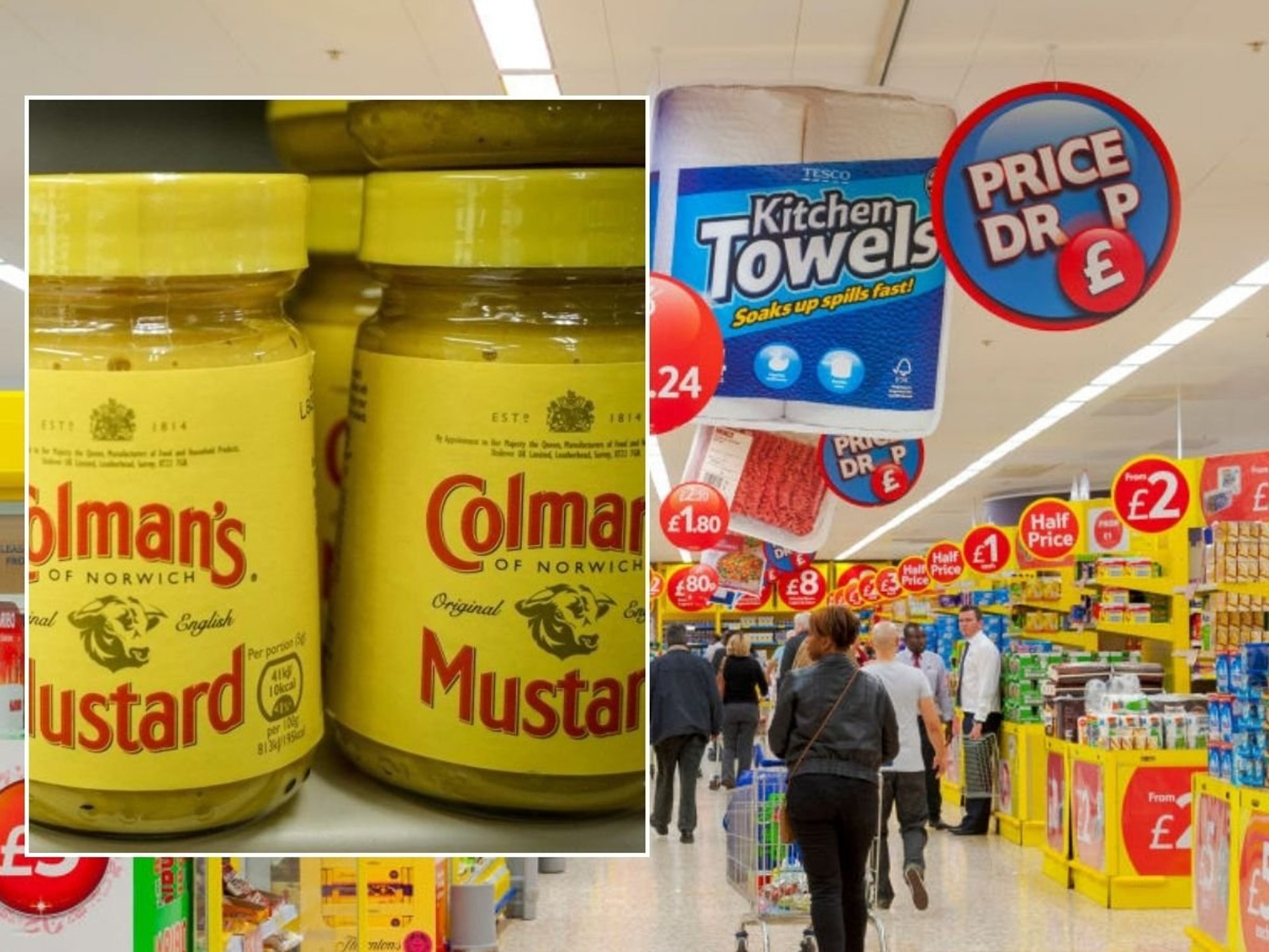Colman's Mustard and UK supermarket aisle