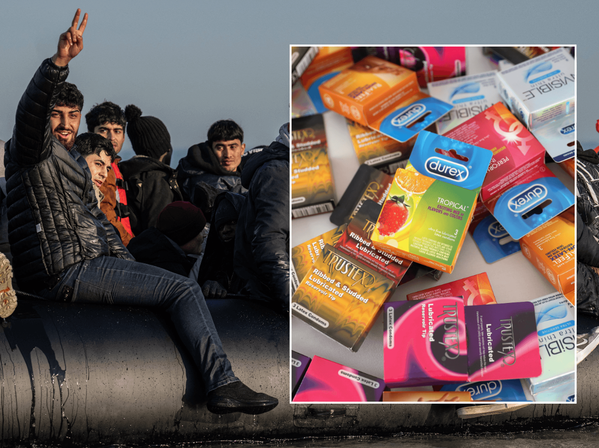 Condoms given to small boat migrants
