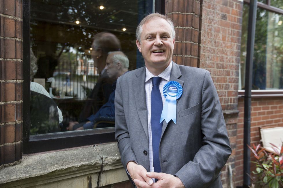 Conservative MP Stewart Jackson at Peterborough Conservative Club.