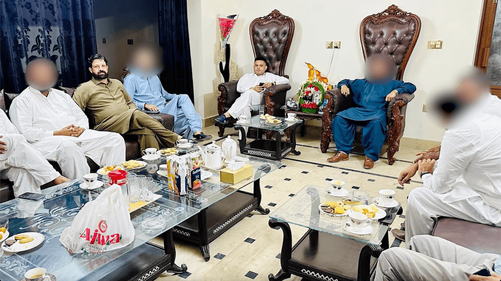 Councillor Waseem Zaffar pictured with Raja Arshad Khan