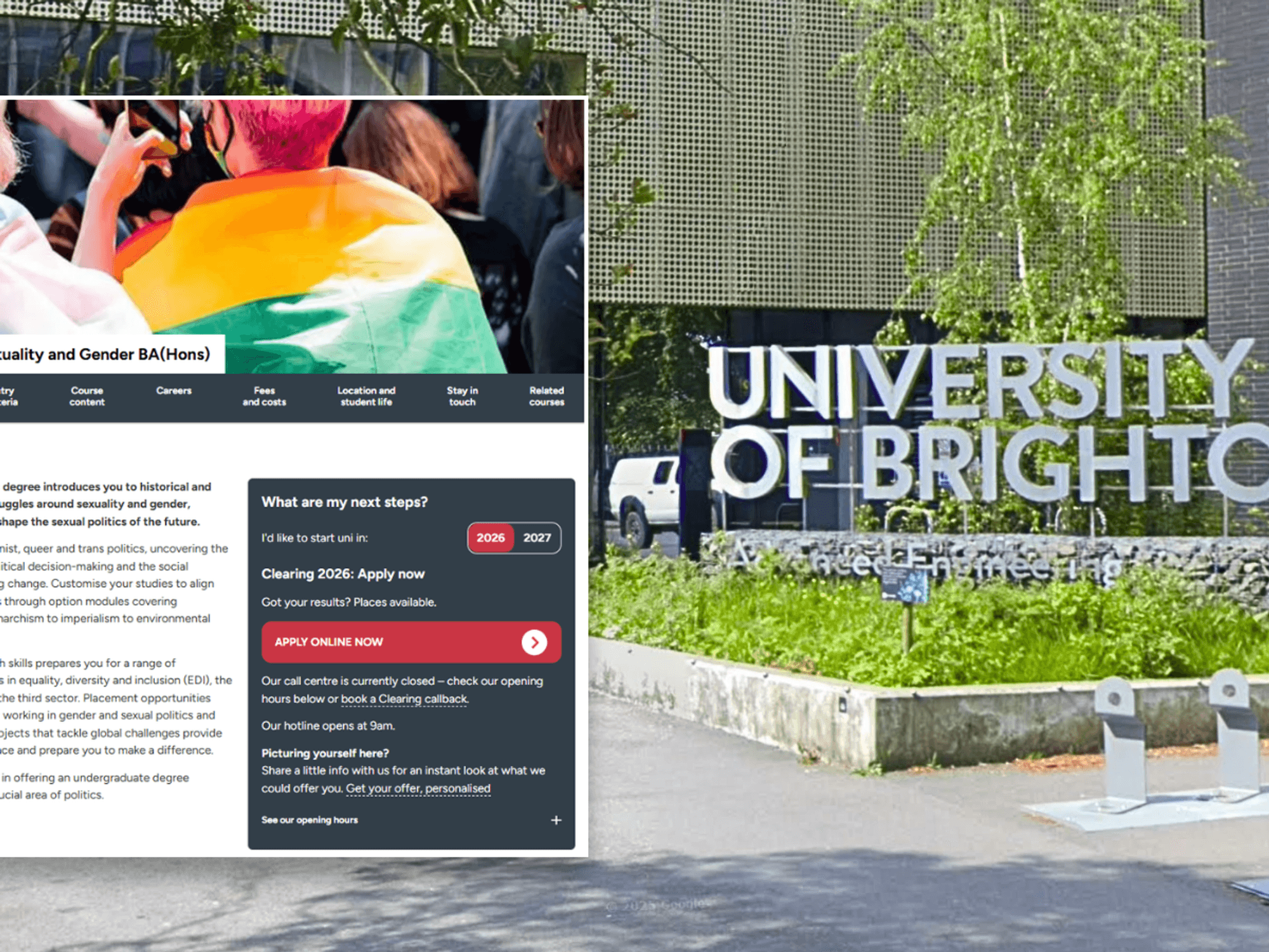 Course page/University of Brighton