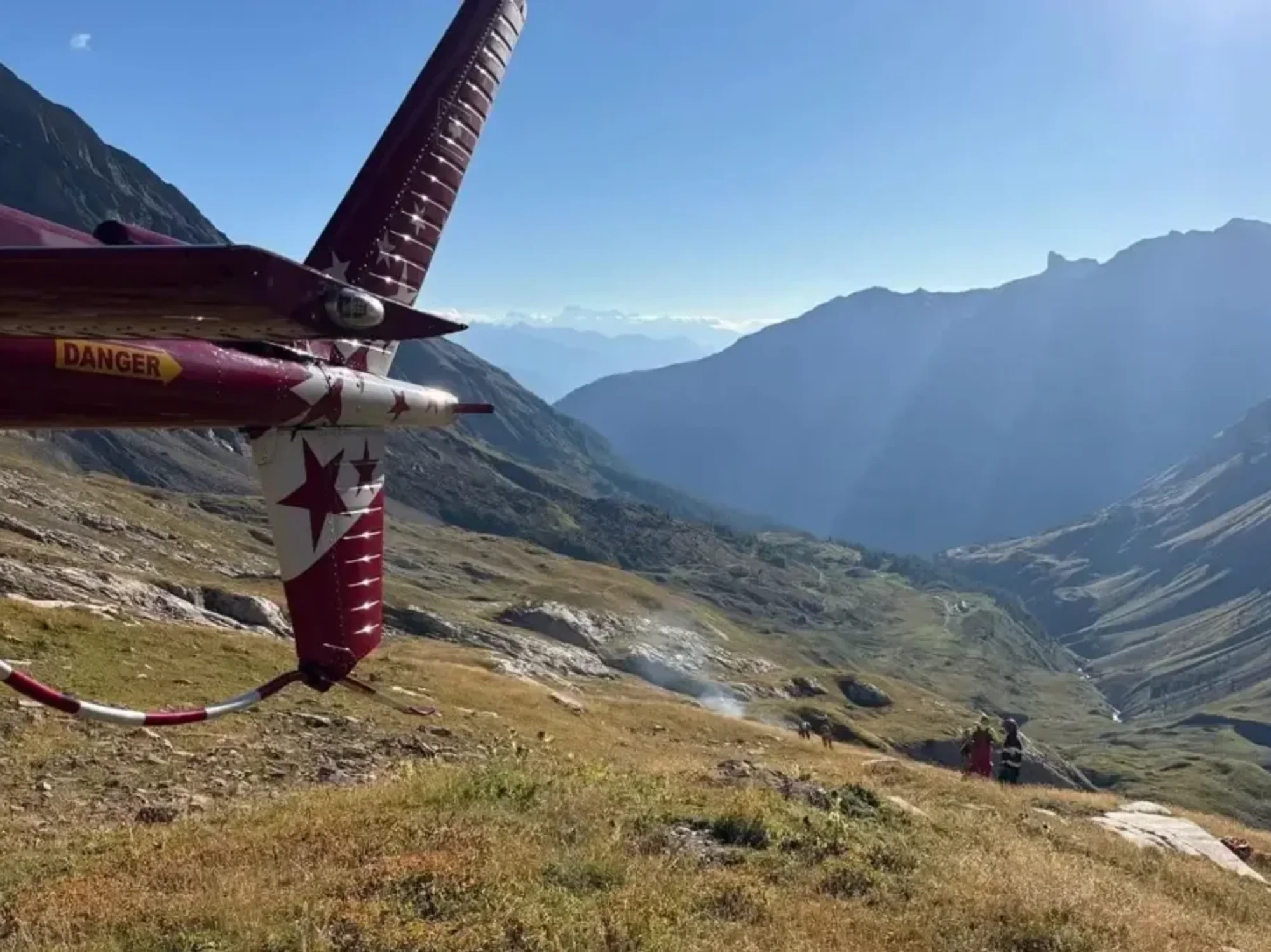 Crash site in Swiss Alps