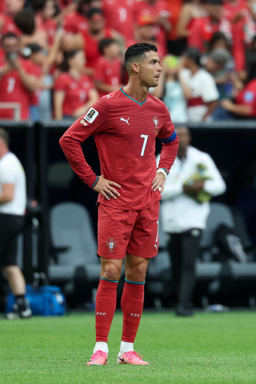 Cristiano Ronaldo can't beat the clock after toiling for Portugal against DR Congo at the World Cup