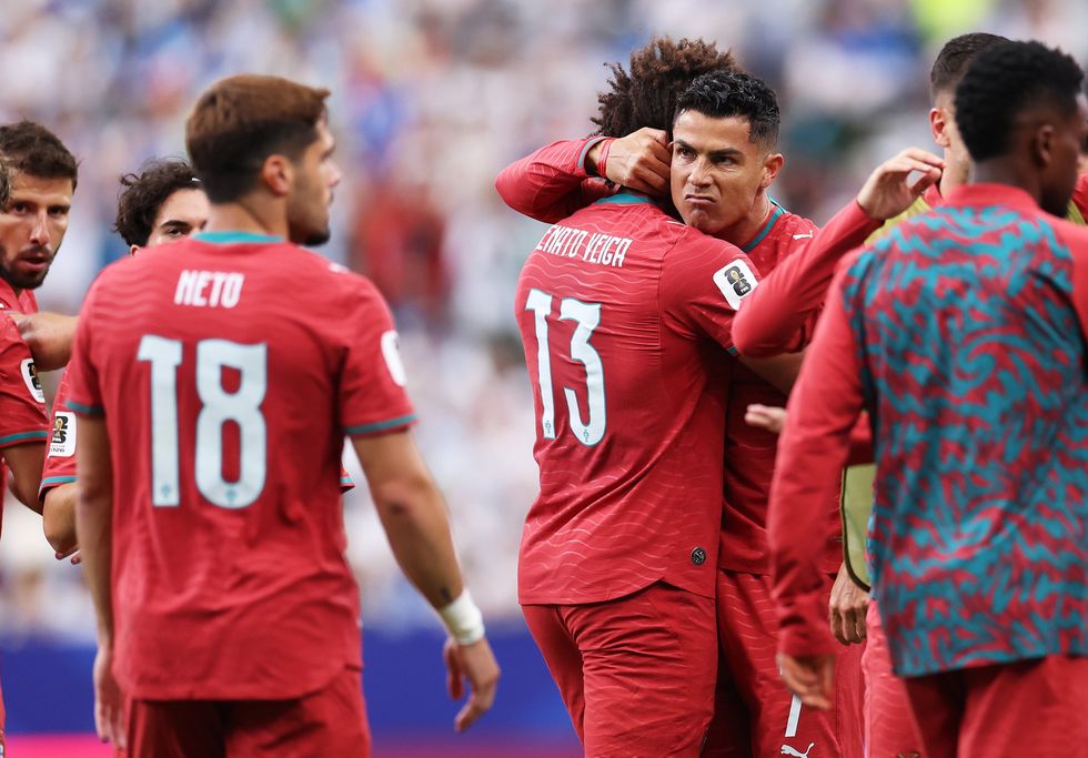 Cristiano Ronaldo has become the first player to score at six World Cups after finding the net for Portugal against Uzbekistan on Tuesday night