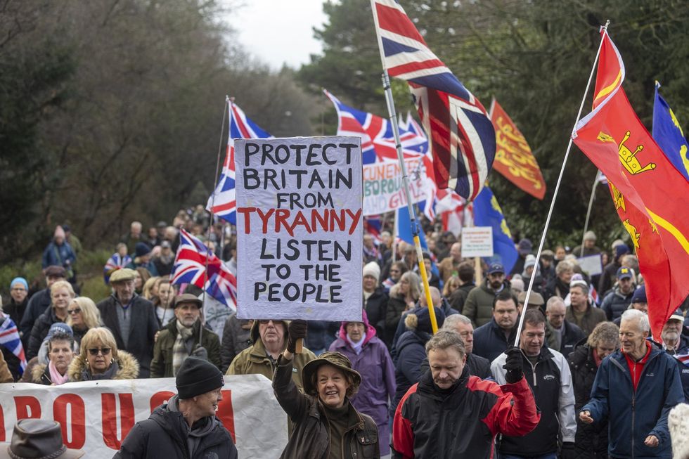 Crowborough protest