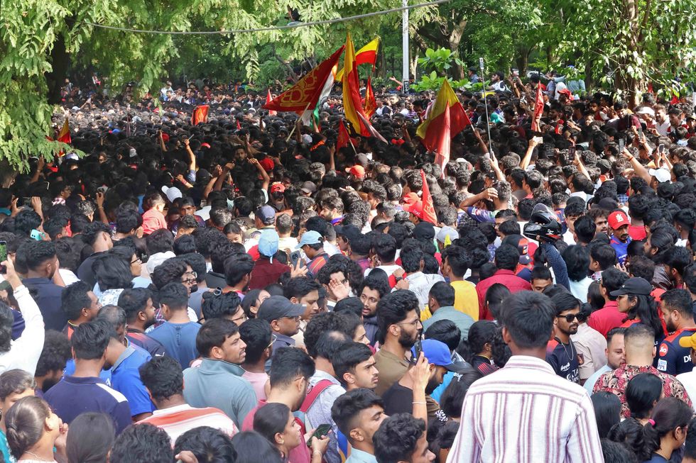Crowd out of control