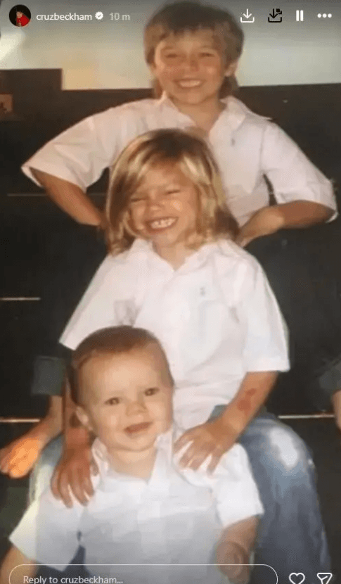 Cruz Beckham post