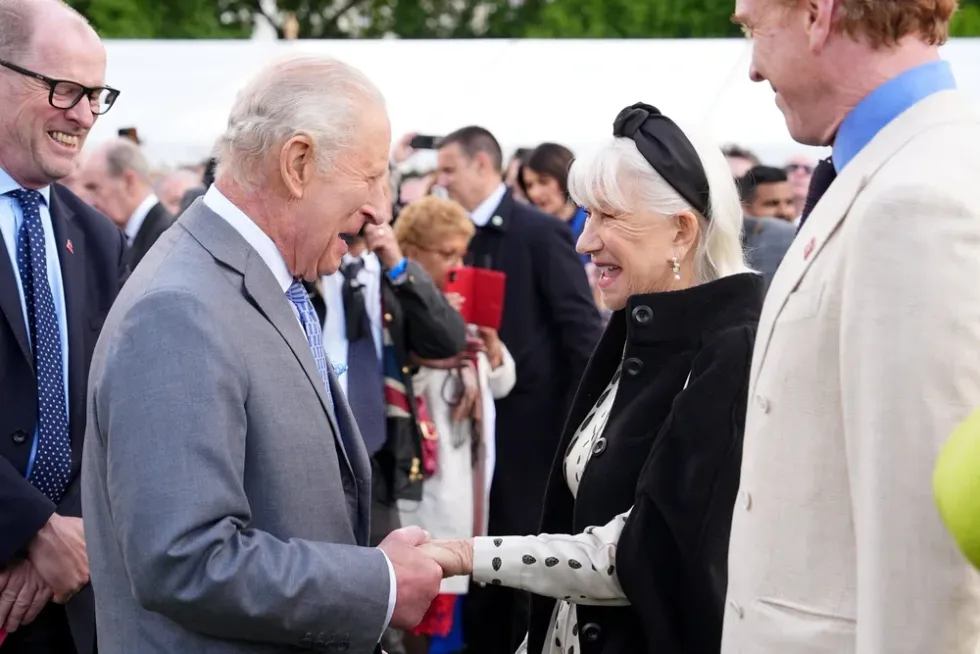 Dame Helen Mirren with King Charles