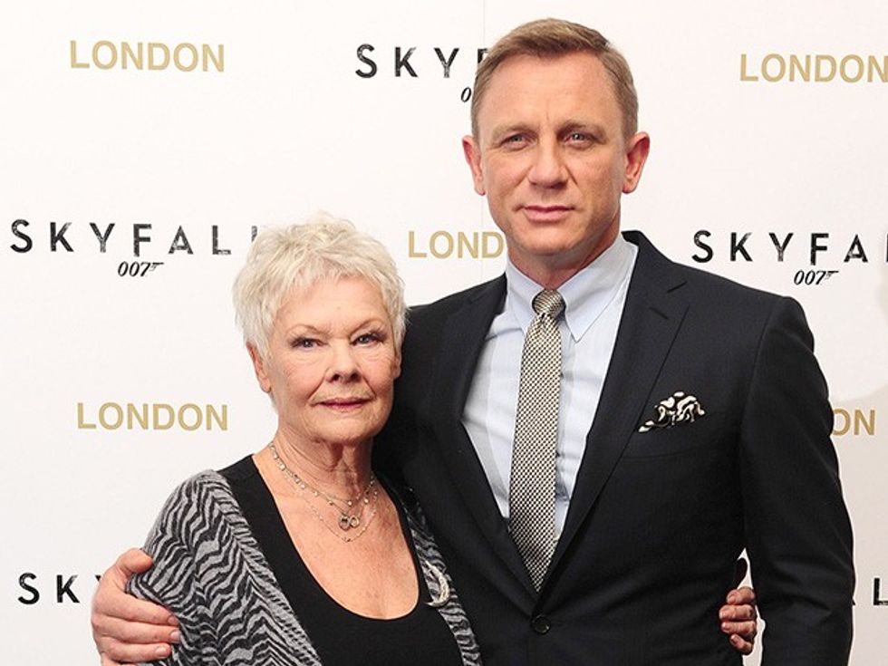 Daniel Craig and Judi Dench 