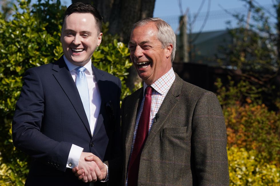 Darren Grimes and Nigel Farage