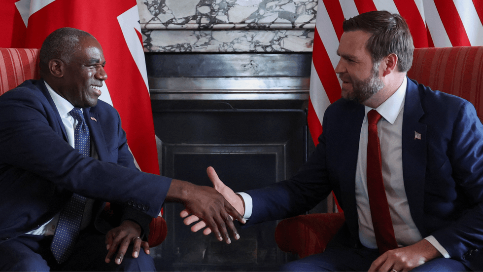 David Lammy and JD Vance
