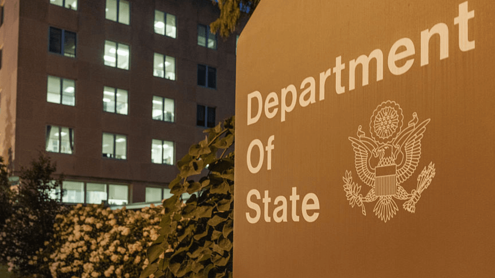 Department of State sign