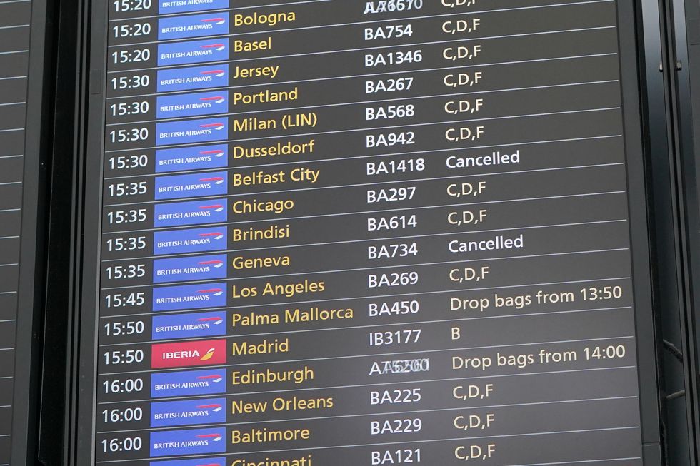 Departure board