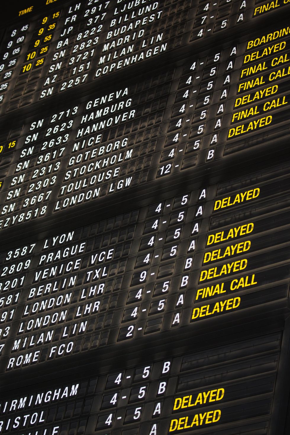 Departures board
