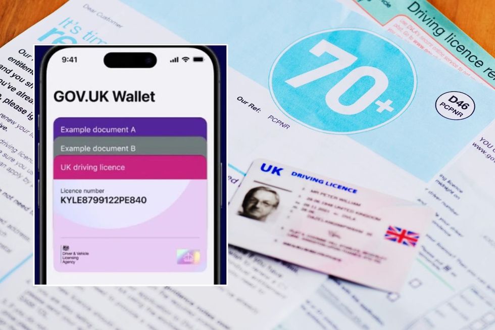 Digital driving licence and an elderly driving licence renewal form