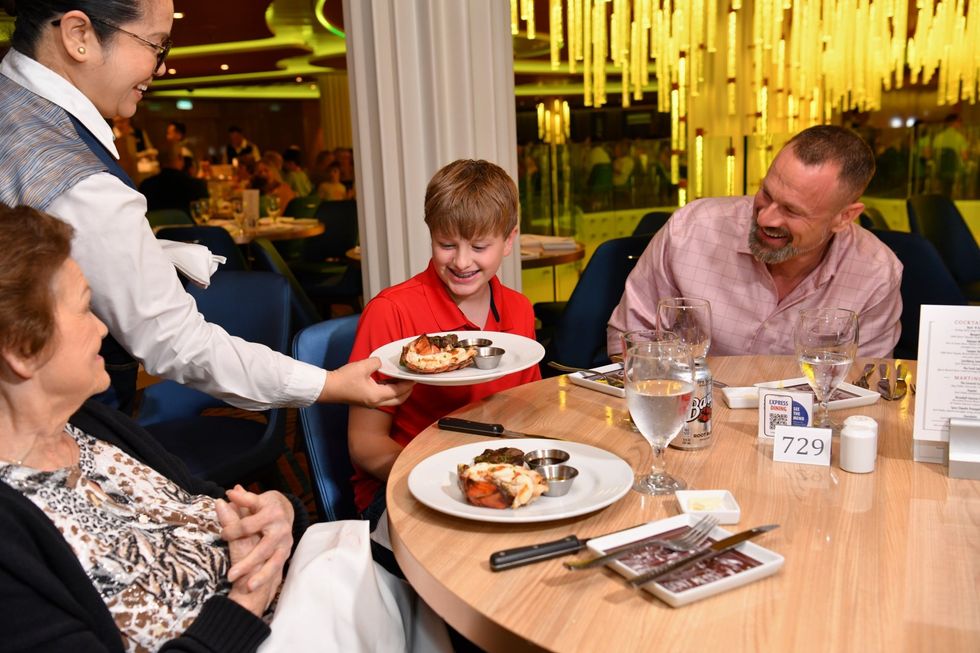 Dining on Carnival Cruise ship
