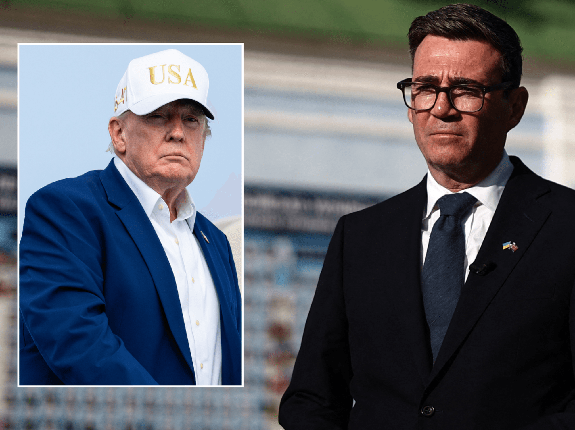 Donald Trump and Andy Burnham