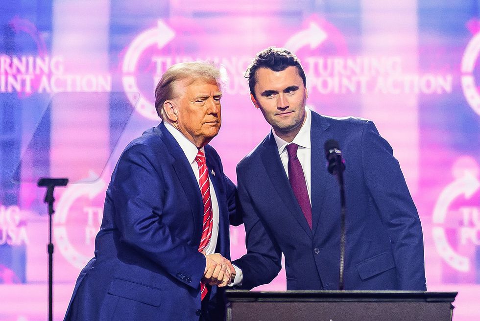 Donald Trump and Charlie Kirk