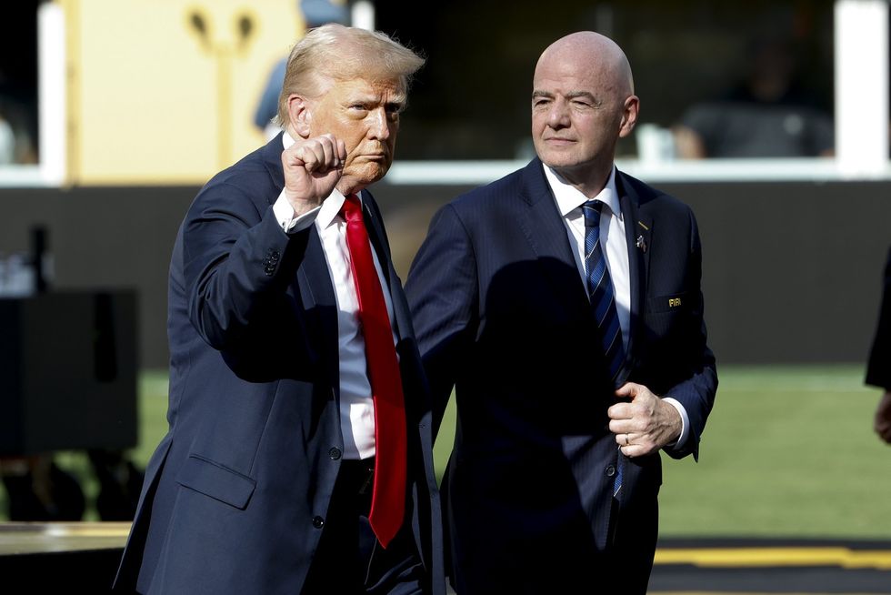 Donald Trump and Gianni Infantino
