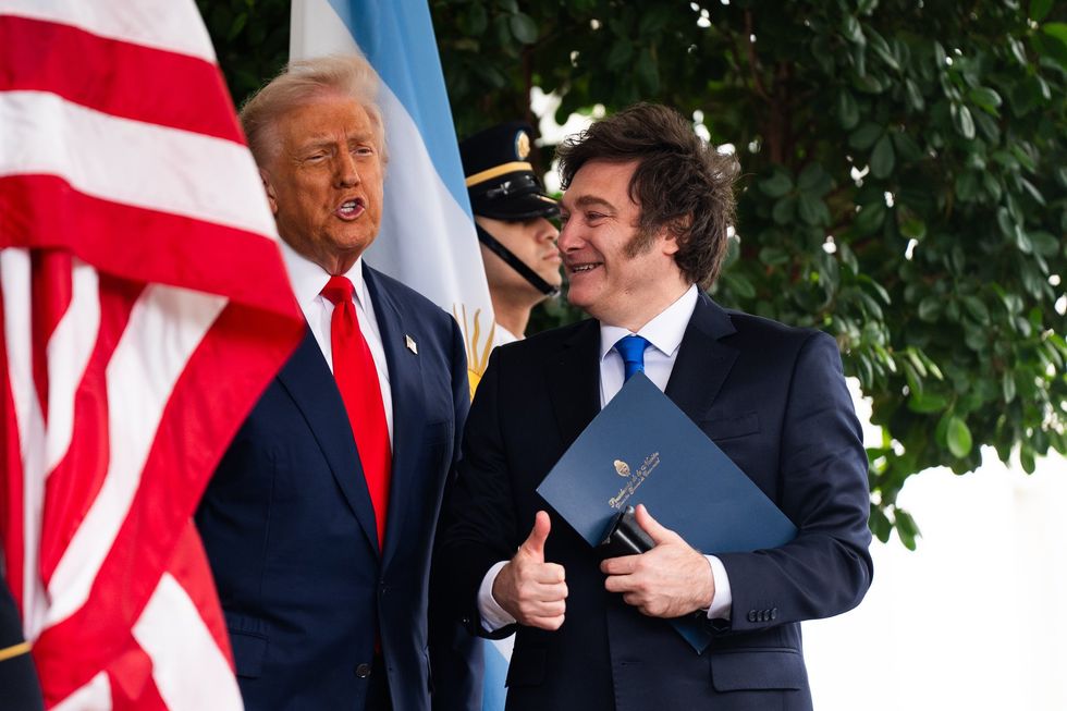 Donald Trump and Javier Milei