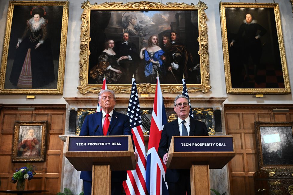 Donald Trump and Keir Starmer