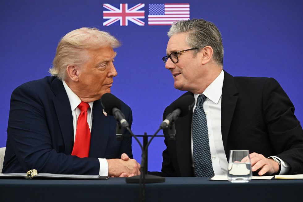 Donald Trump and Keir Starmer