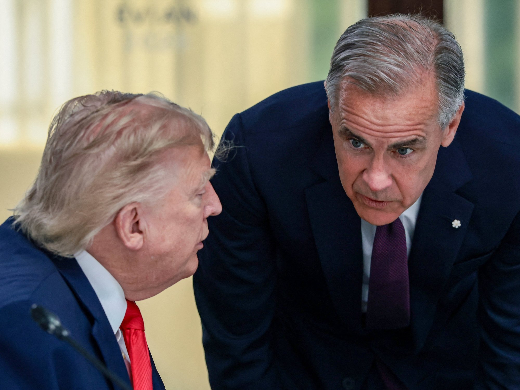 Donald Trump and Mark Carney