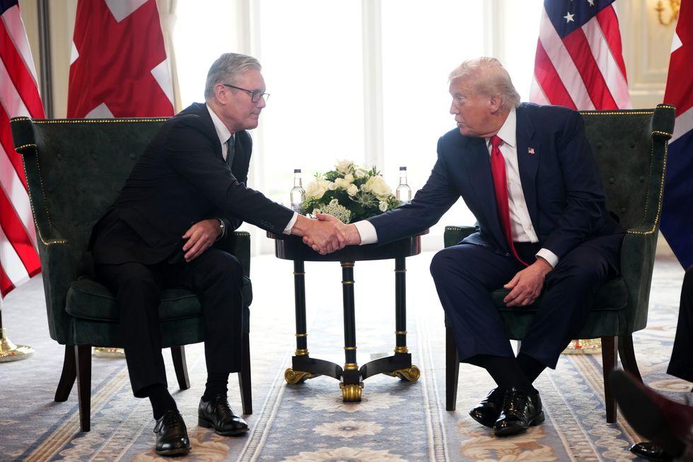 Donald Trump and Sir Keir Starmer