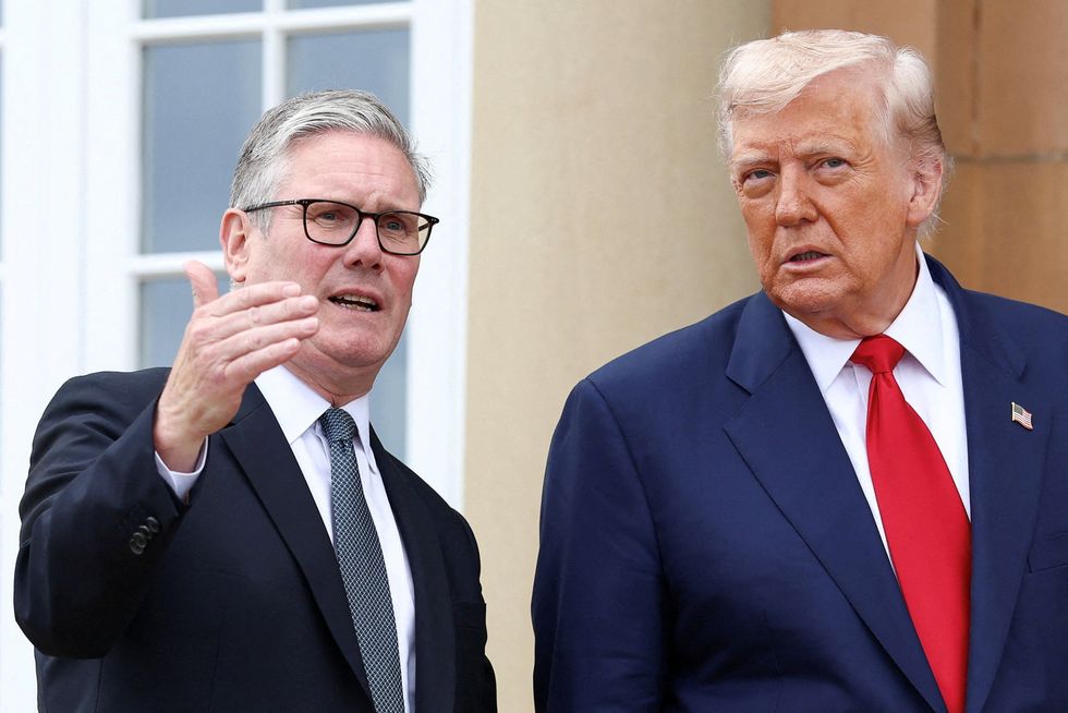 Donald Trump and Sir Keir Starmer
