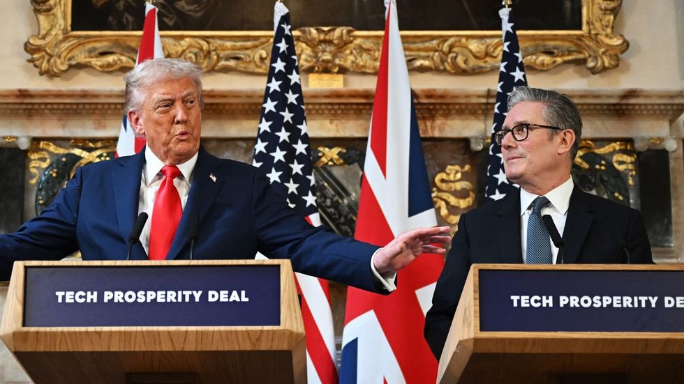 Donald Trump and Sir Keir Starmer