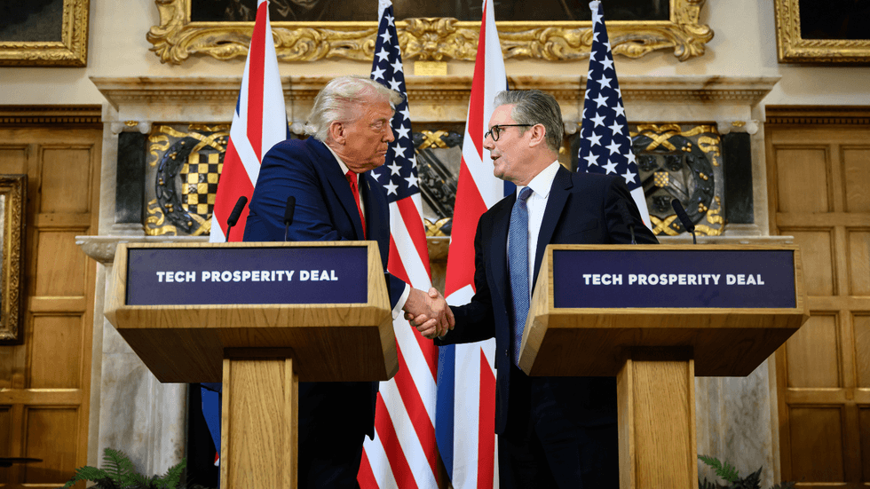 Donald Trump and Sir Keir Starmer