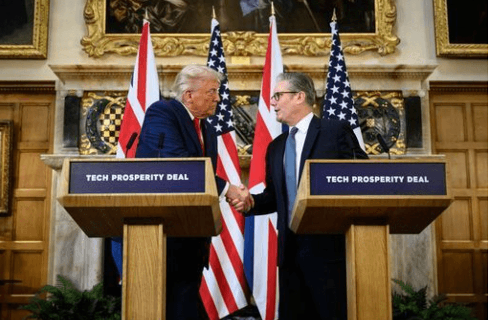Donald Trump and Sir Keir Starmer