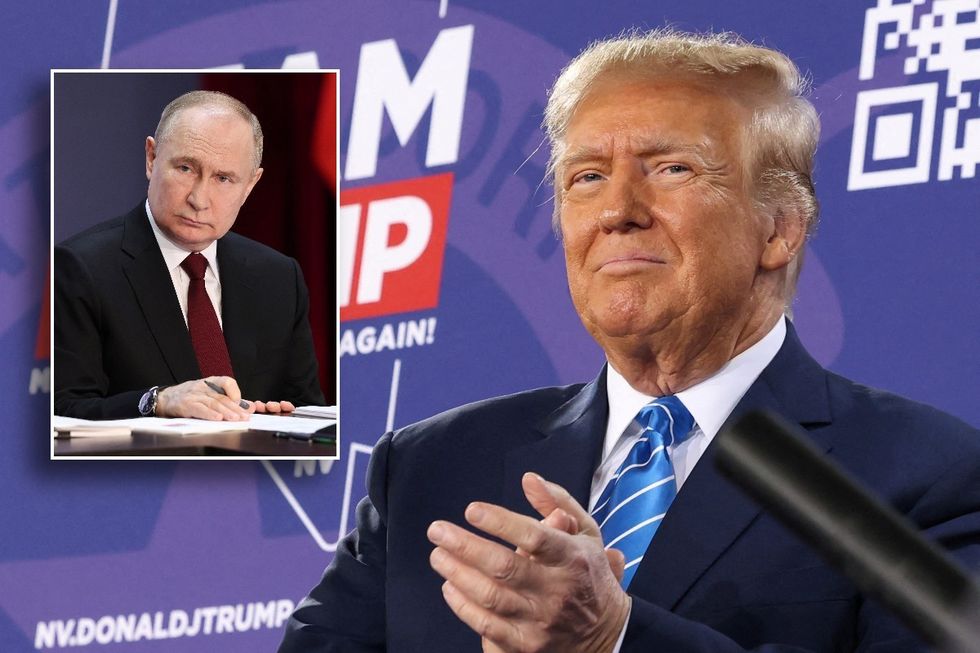 Donald Trump and Vladimir Putin