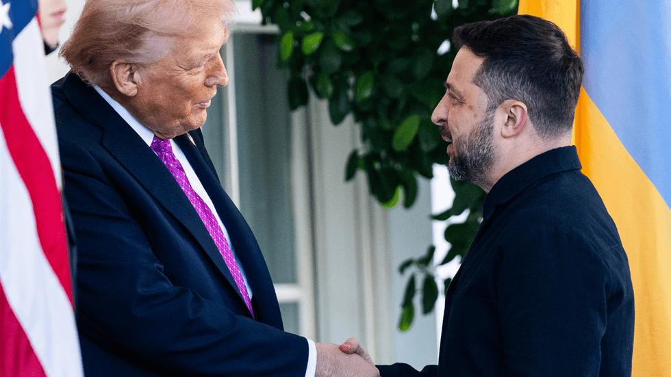 Donald Trump and Volodymyr Zelensky